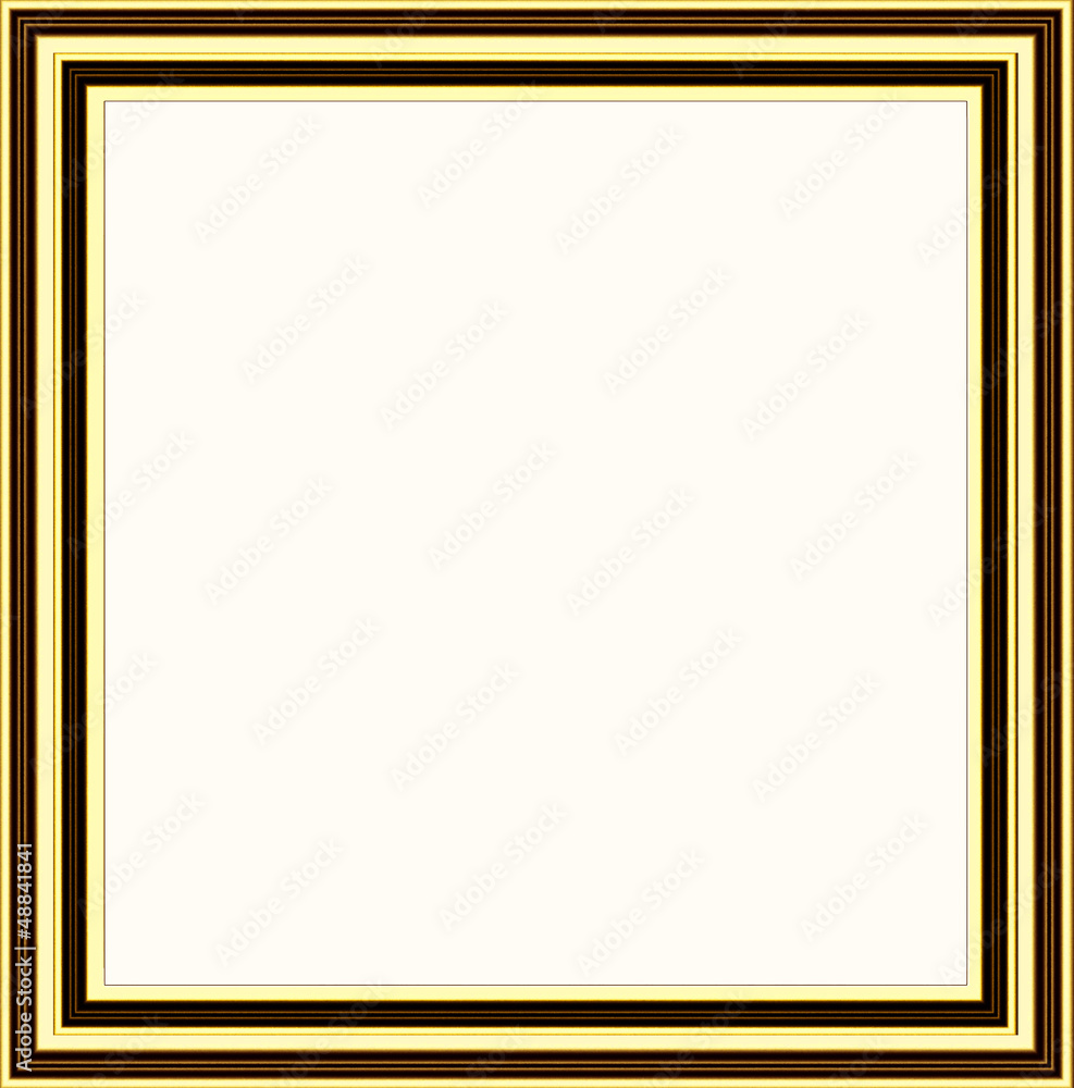 Obraz premium Illustration of golden frame