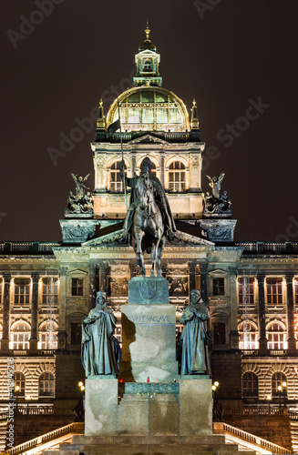 Photography Wenceslav Square and National Museum, Prague