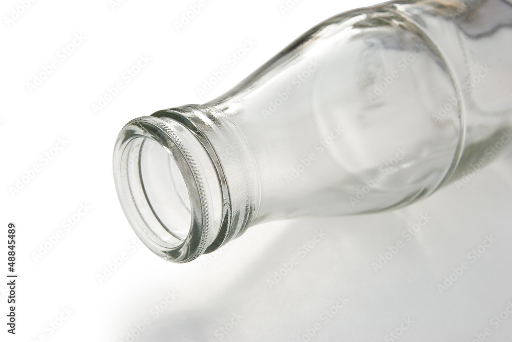 empty milk bottle with clipping path empty milk bottle with clipping path