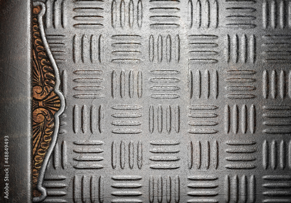 Fototapeta premium metal on wall