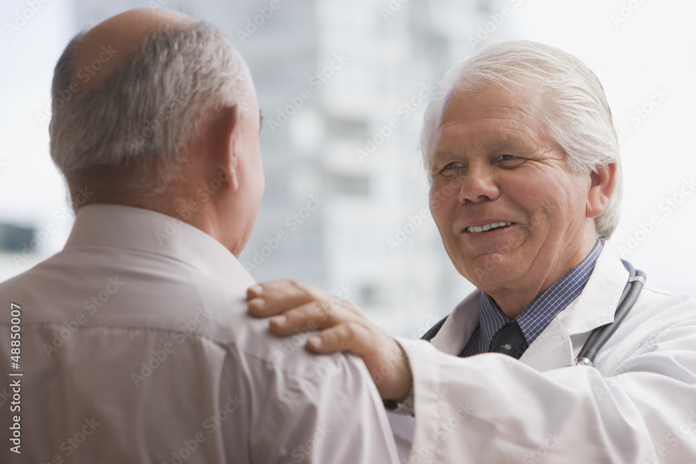 Chilean doctor talking to patient Chilean doctor talking to patient