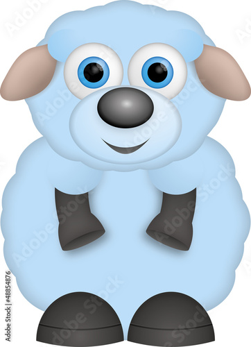 kleines blaues Schaf