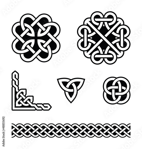 Celtic knots patterns - vector