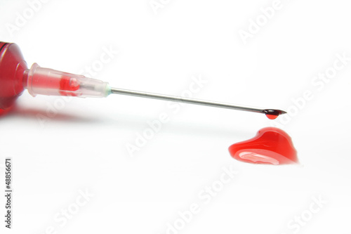 Heart shaped blood drops