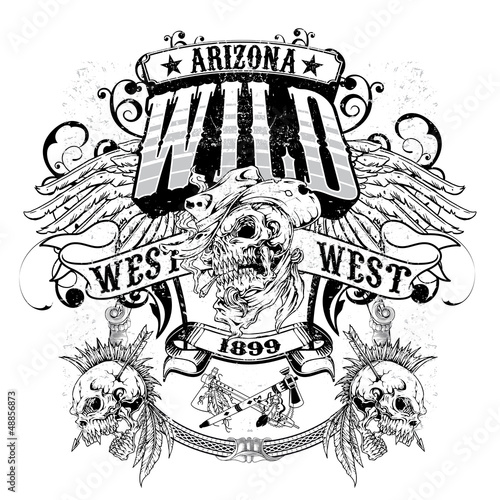 T-Shirt Print Wild West