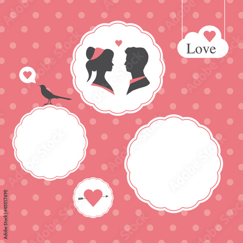 happy valentines day card, template editable,