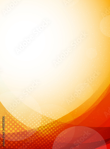 Bright orange background