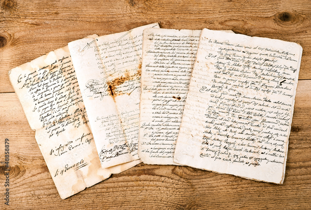 Obraz premium antique handwritings