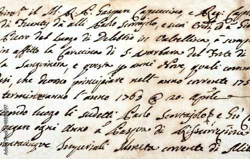 Fototapeta manuscript