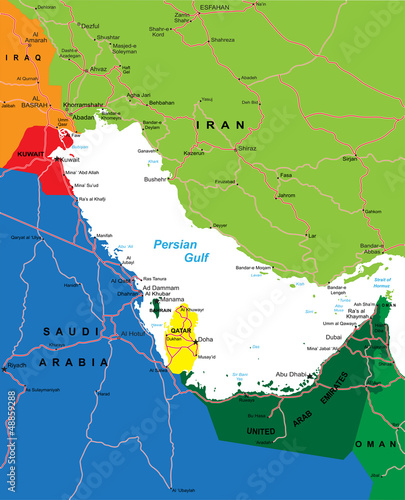 Persian Gulf Area map