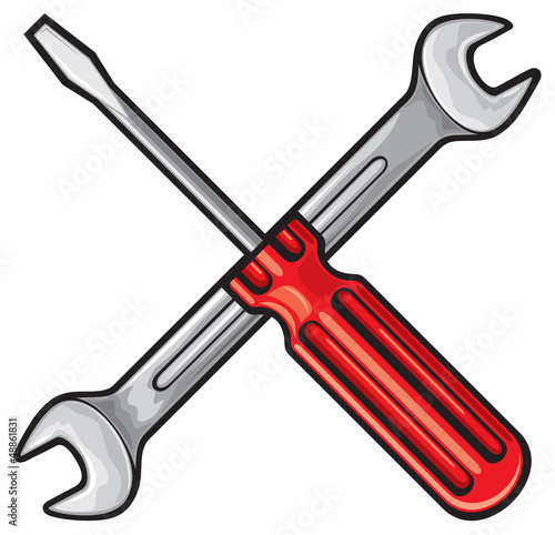screwdriver and wrench