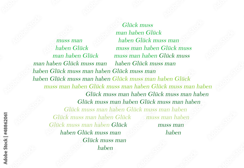 Glück muss man haben StockFoto Adobe Stock