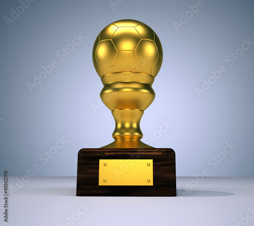 Golden trophy
