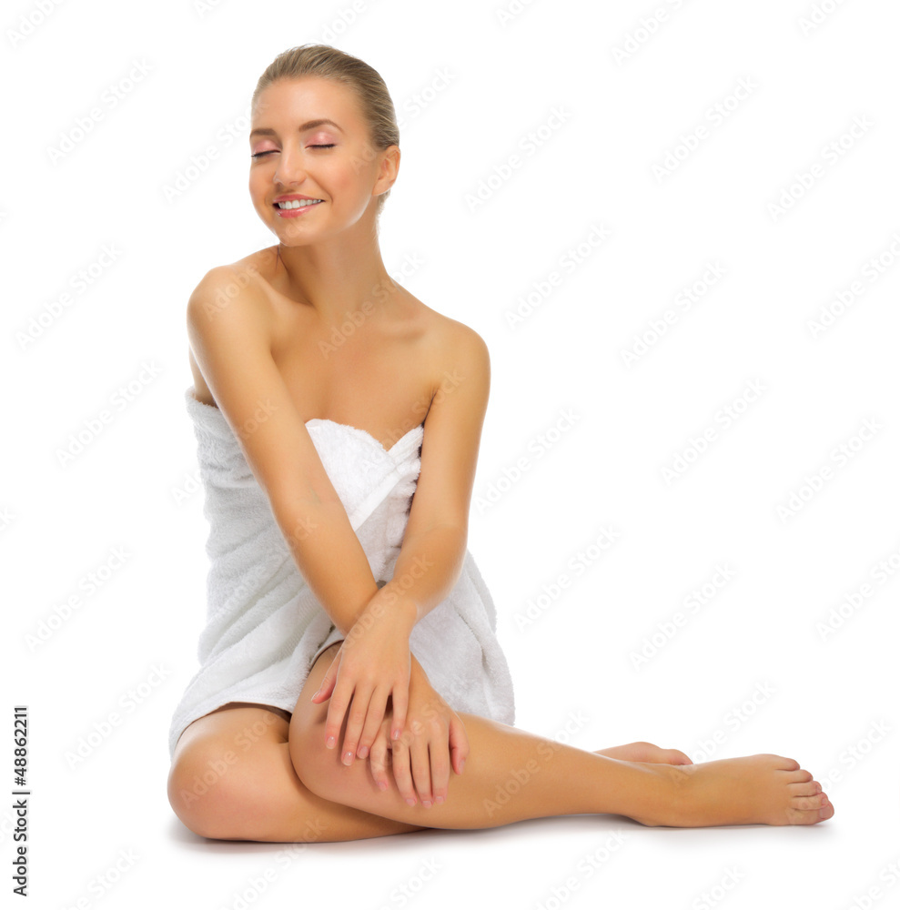Young healthy girl isolated Young healthy girl isolated