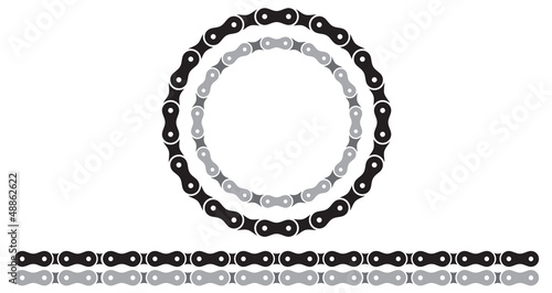 bicycle chain silhouettes photo