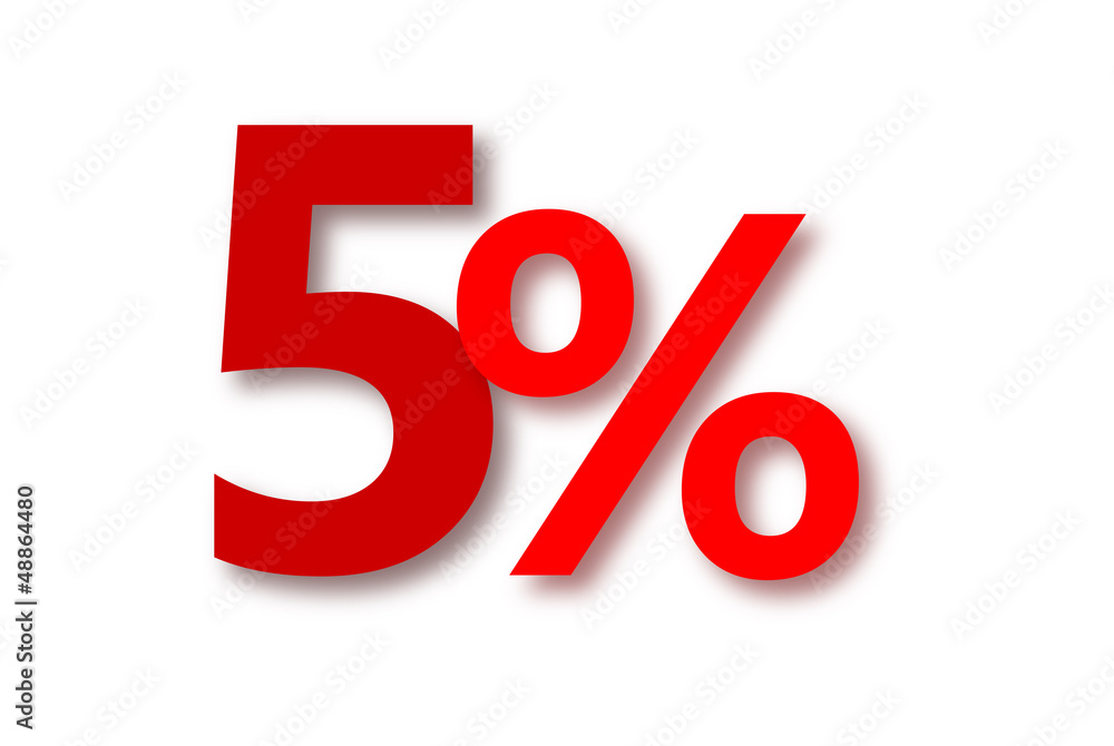 5 % Rabatt Aktion Angebot Sonderangebot ROT 5 % Rabatt Aktion Angebot Sonderangebot ROT
