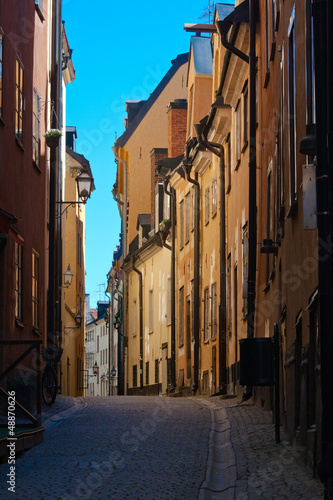 Street of old town. Stockholm