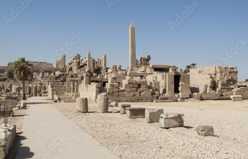 Ancient ruins at Karnak temple