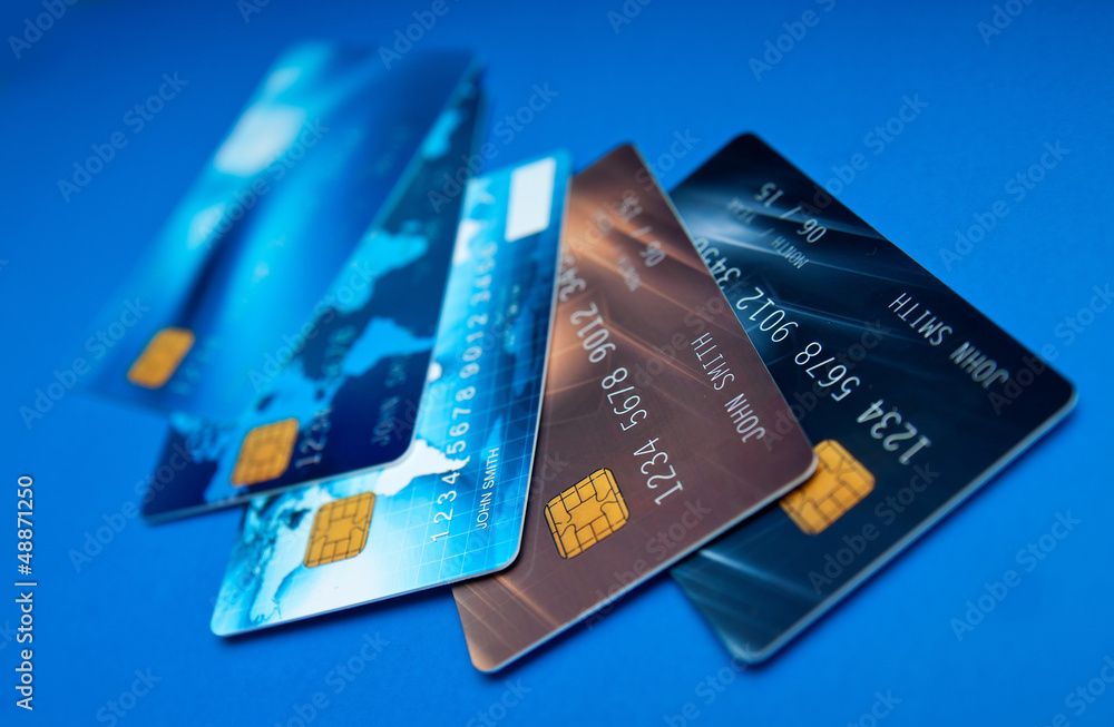 credit cards on table credit cards on table