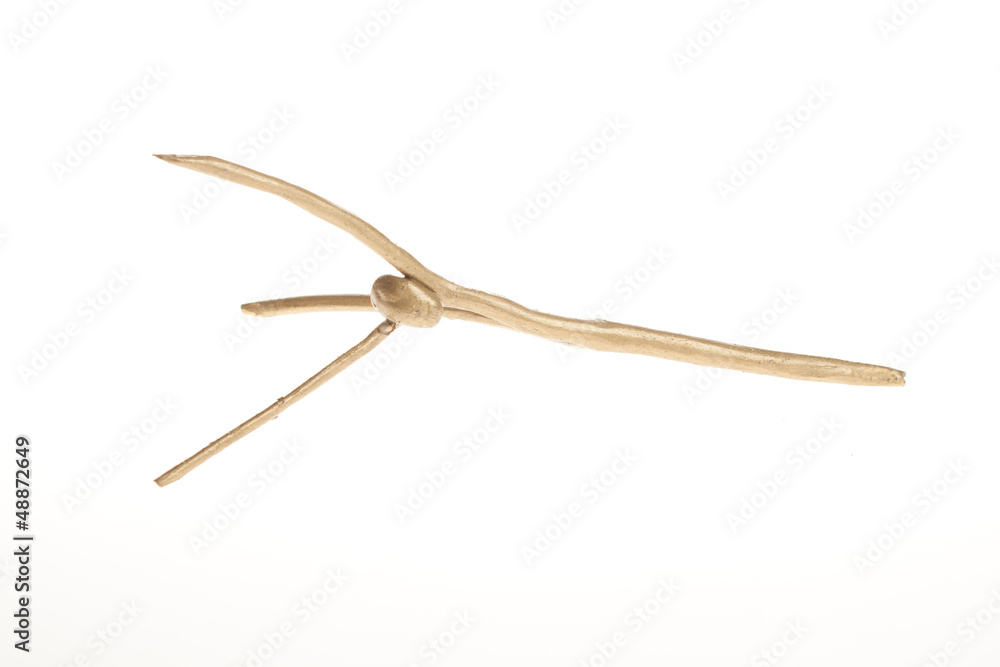 Wooden sculpture isolated Wooden sculpture isolated