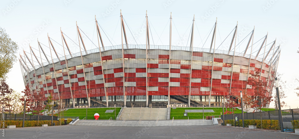 Naklejka premium Stadion narodowy Warszawa - Polska