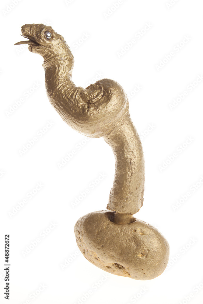 Fototapeta premium Wooden sculpture isolated