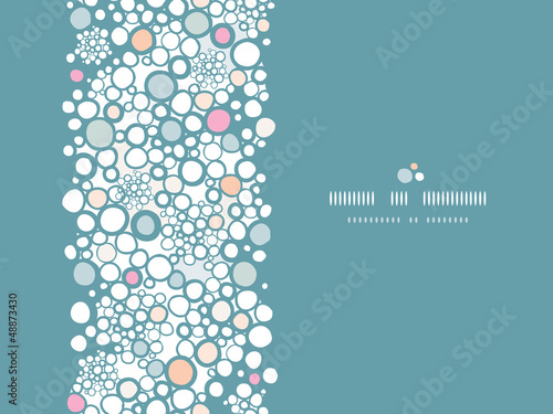 Vector colorful bubbles vertical seamless pattern background