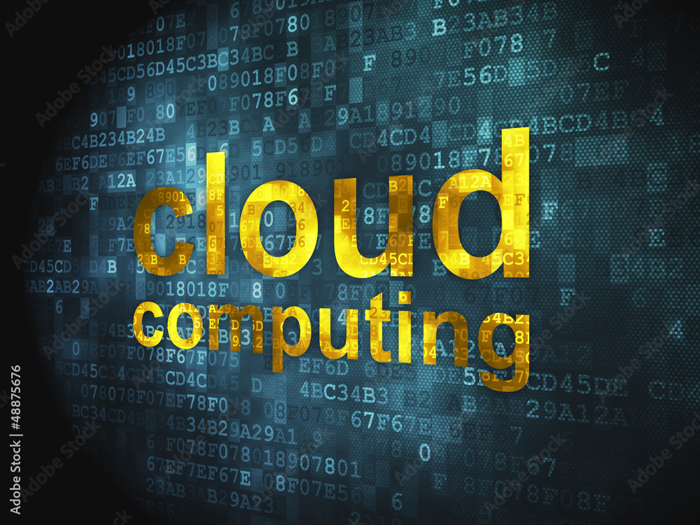 Obraz premium Cloud computing technology, networking concept: Cloud Computing