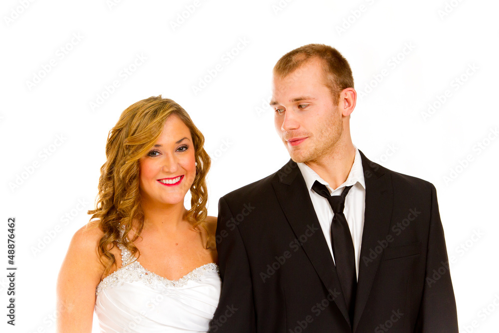Bride and Groom in Studio Bride and Groom in Studio