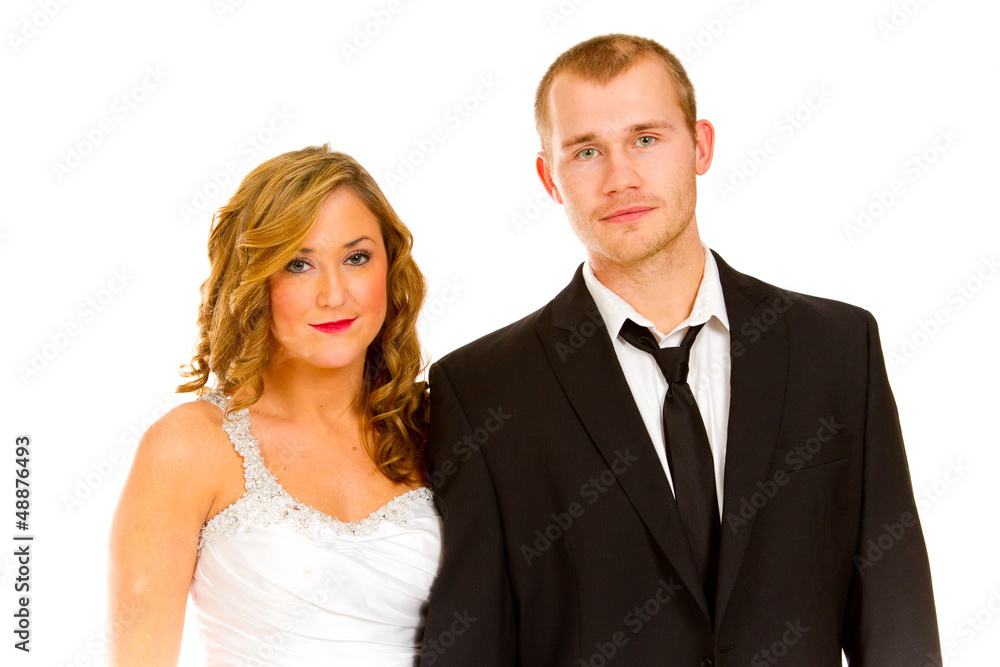 Bride and Groom in Studio Bride and Groom in Studio