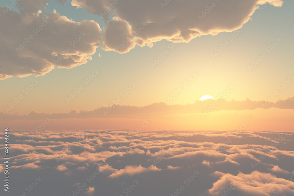 雲の上・夕暮れ 雲の上・夕暮れ