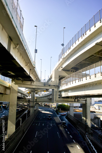 横浜駅　高速道路分岐