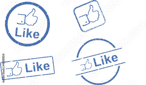 Recommendation button/ like sign/ stamp of approval