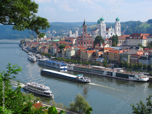 Passau, City of Three Rivers, Bavaria, Germany. photo