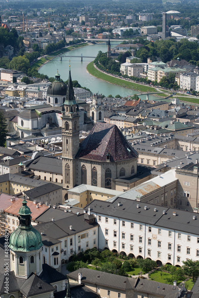Salzburg view in summer