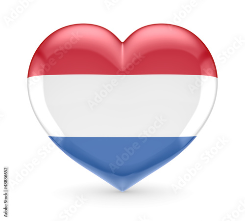 Dutch flag on a heart symbol. Free Download Dutch flag on a heart symbol. - GFXLoad