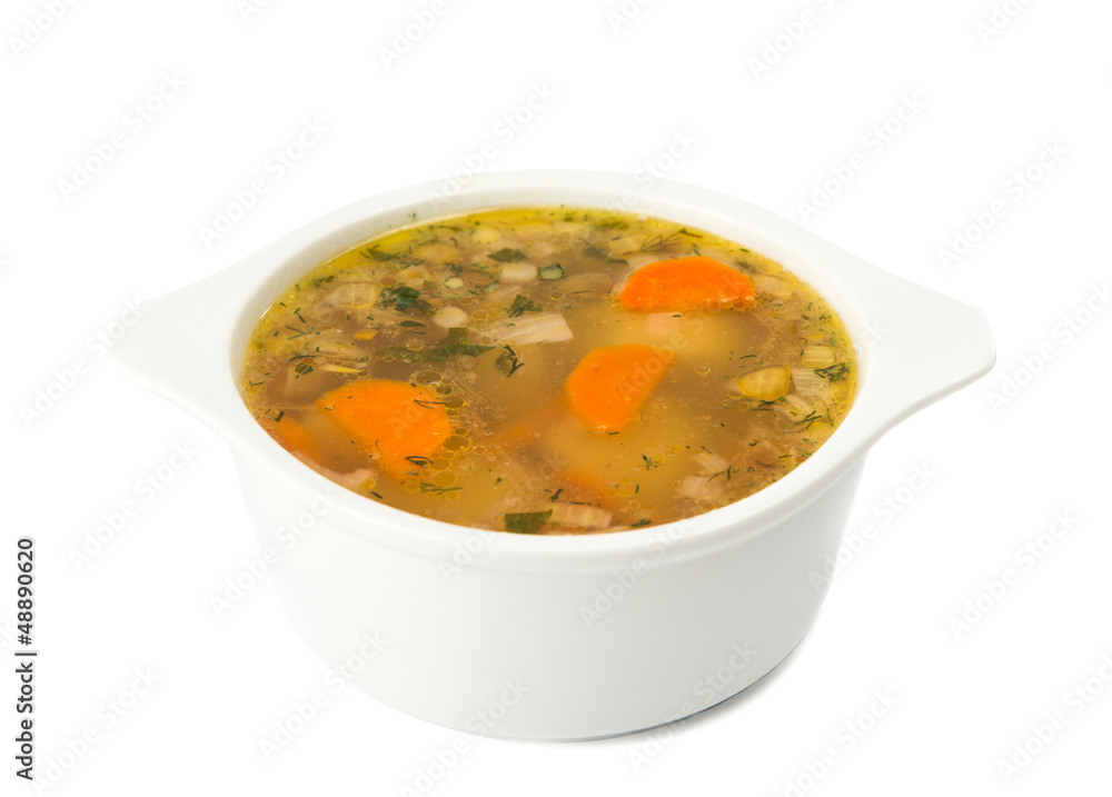 soup isolated