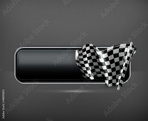 Racing banner flag