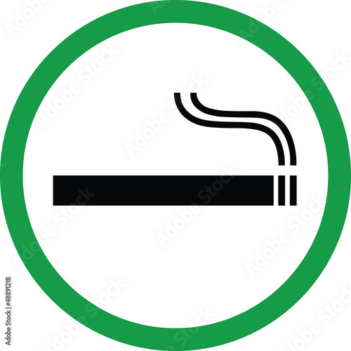 Smoking area vector illustration