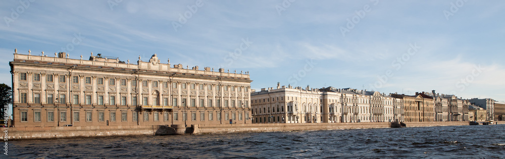Saint Petersburg waterfront buildings