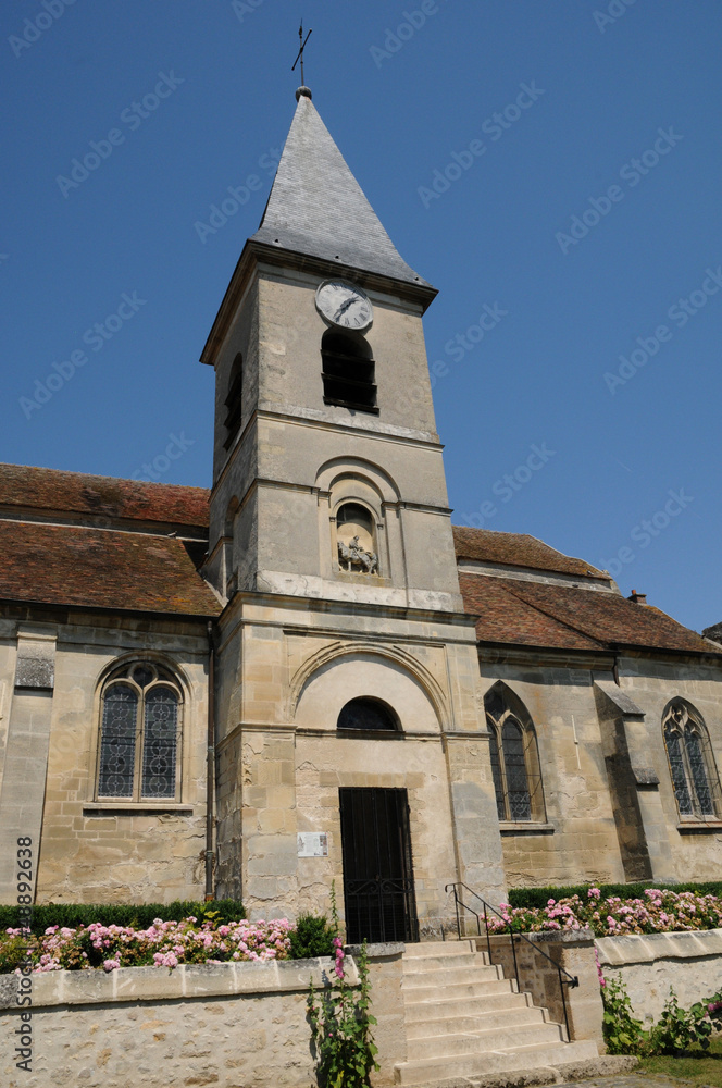 France, the Saint Martin church of Commeny