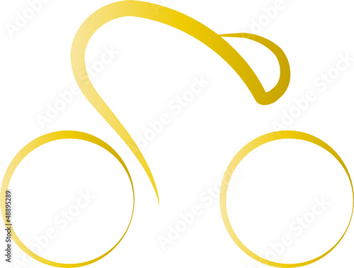 Logo für Radsport - Fahrrad - Fahrradfahrer im Training, Bewegung fördert die Gesundheit, Radsportler, Bahnradsport, Fitness