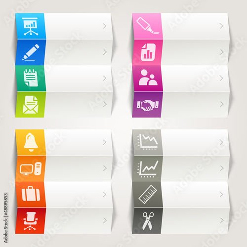 Rainbow - Office and Business icons / Navigation template