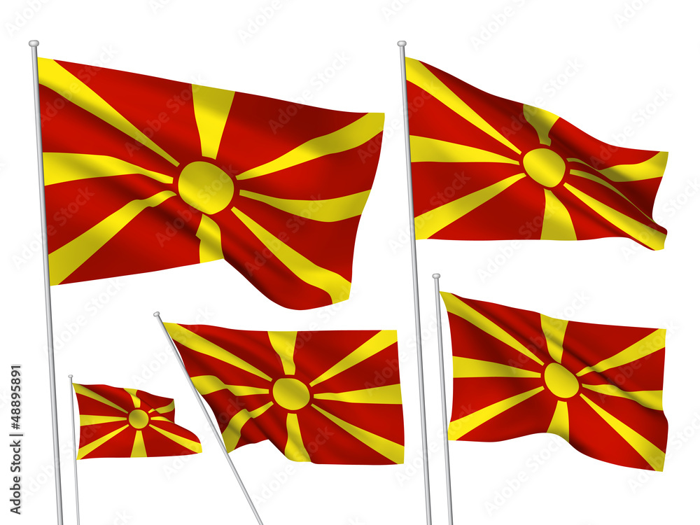 Macedonia vector flags