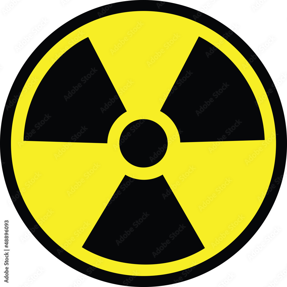Radiation danger vector illustration Radiation danger vector illustration