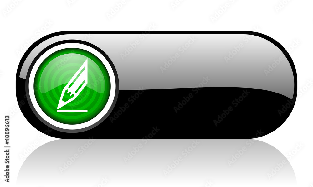 draw black and green web icon on white background draw black and green web icon on white background