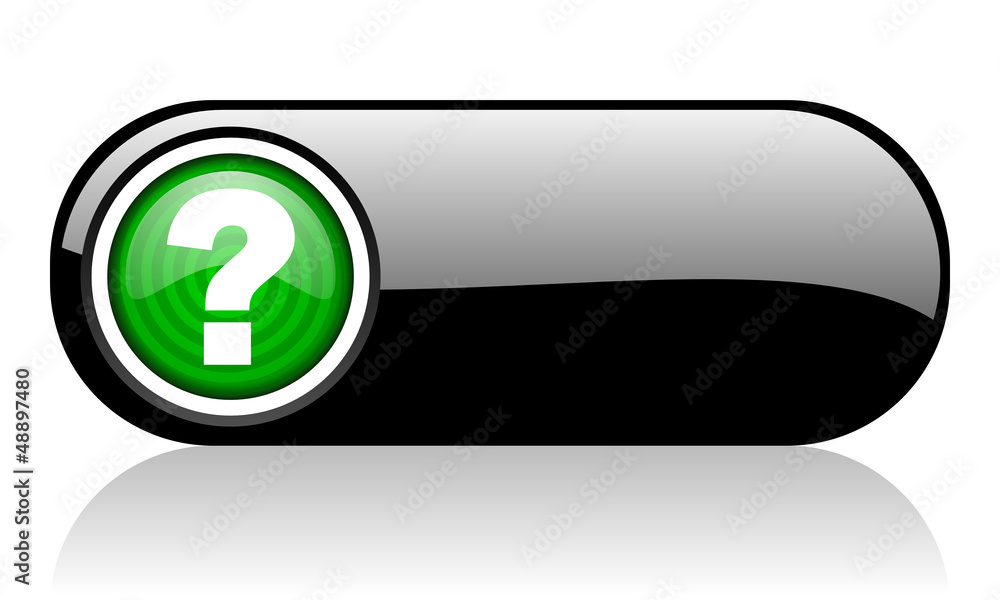 question mark black and green web icon on white background question mark black and green web icon on white background