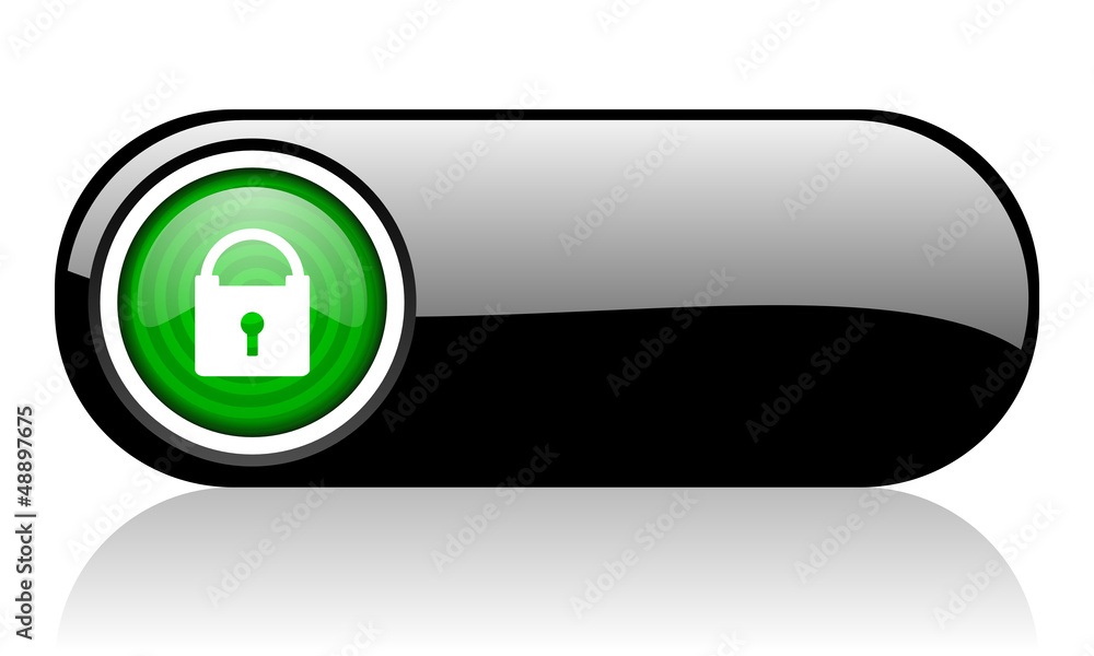 protect black and green web icon on white background protect black and green web icon on white background