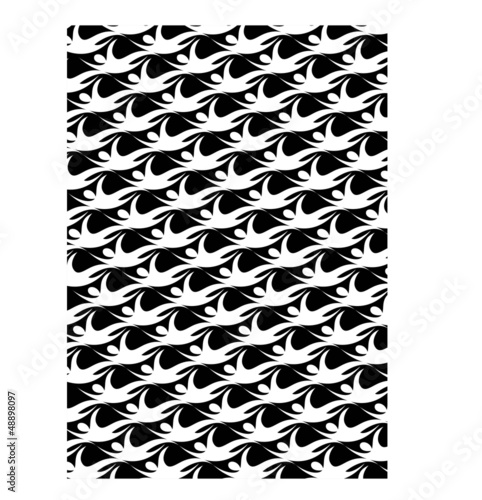 swim black background