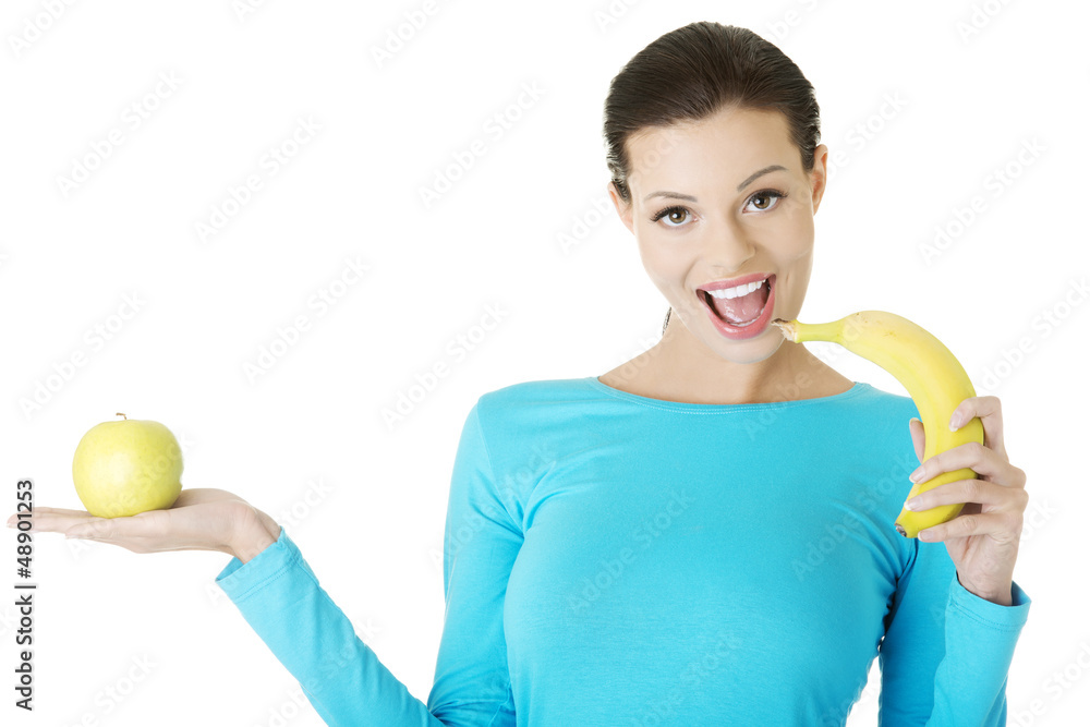 Healthy life, fruit diet and nutrition concept. Healthy life, fruit diet and nutrition concept.